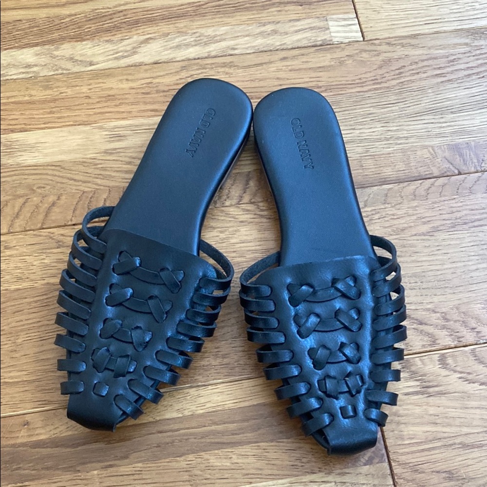 Old Navy Black Women's Slide Sandals Sz 6